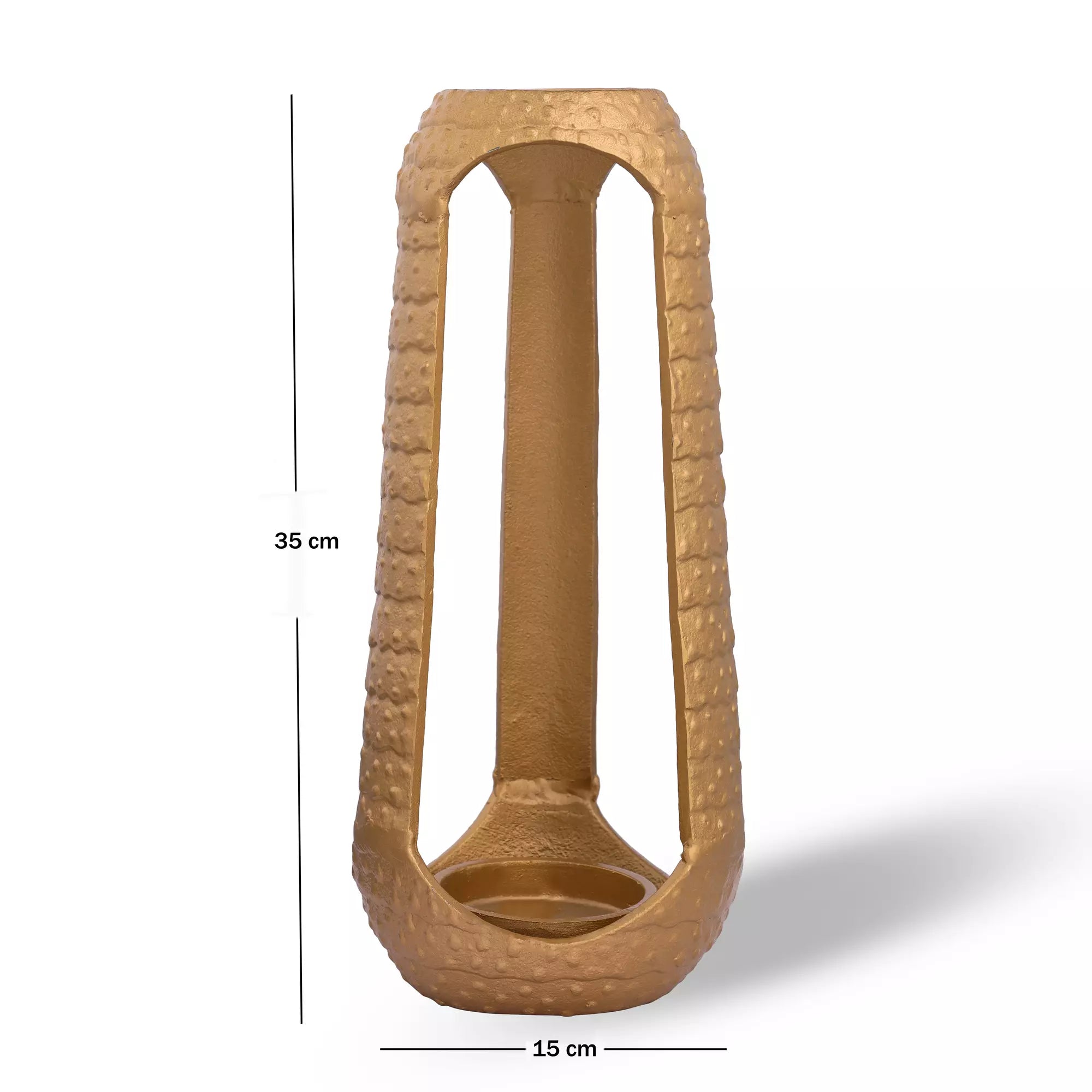 Golden Pillar Candle Holder(Small)